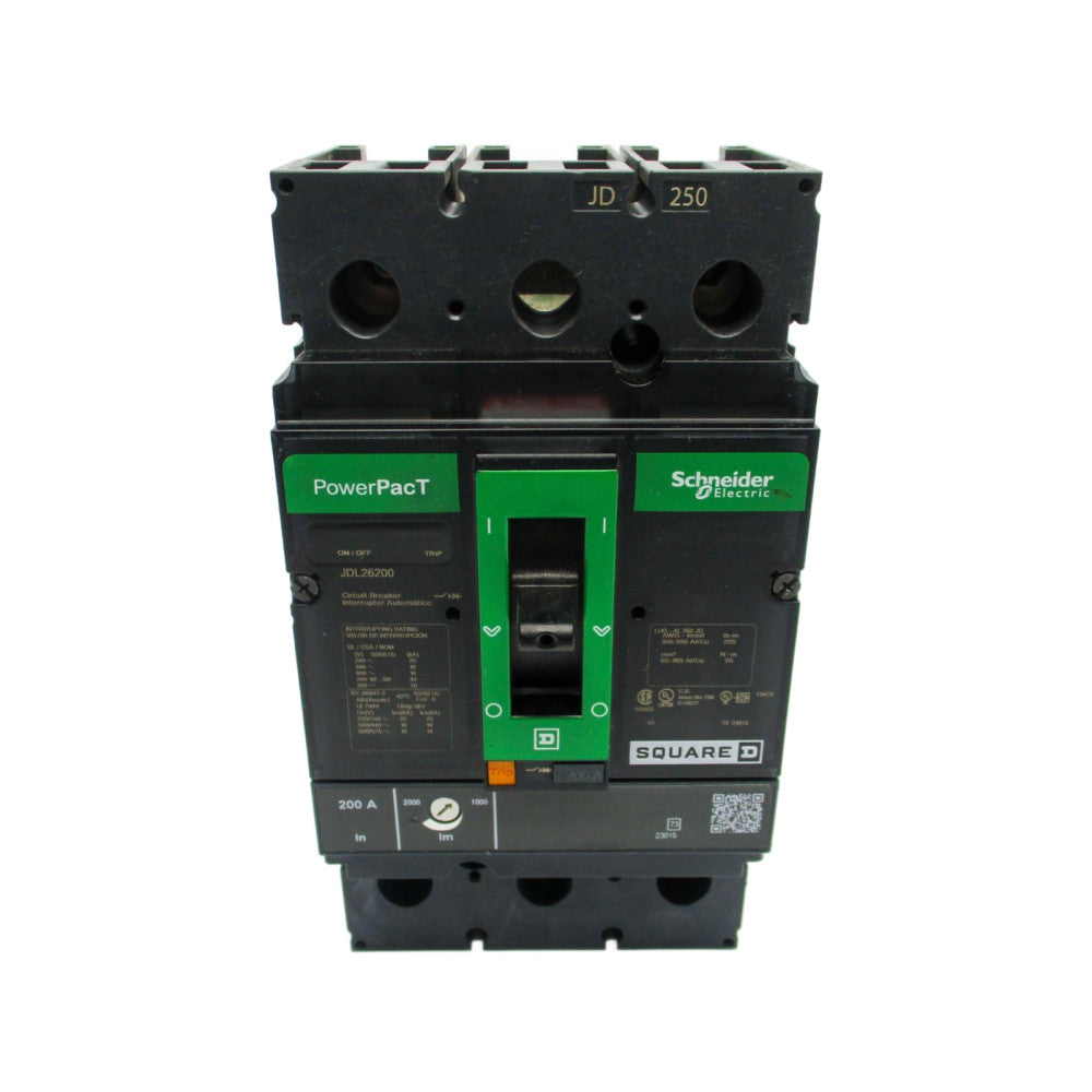 SQUARE D JDL26200 600V 200A (GREEN) NSNP