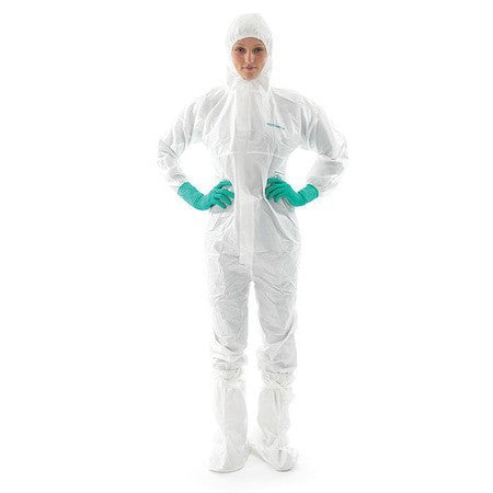 Bioclean Bdcht Disposable Coverall, Hooded, 2Xl, Non-Woven Laminate