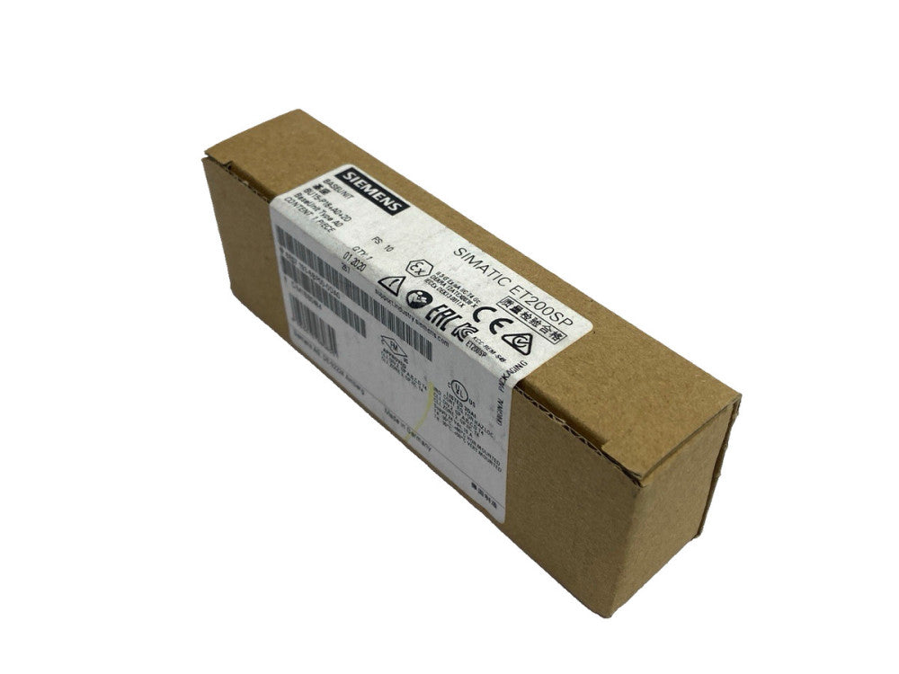 Siemens 6ES7 193-6BP00-0DA0 SIMATIC ET200SP Base Unit BU15-P16+A0+2D