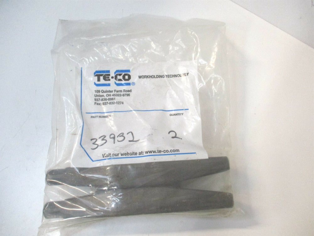 TE-CO (33932) 3/4" x 1-3/4" x 2-1/8" OAL Steel Finger Clamps - Pack of 2