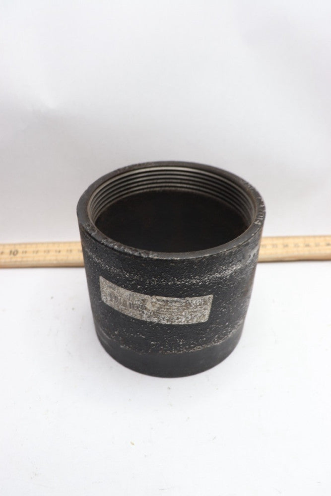 Iron Socket Coupling with Black Coating 4" FNPT