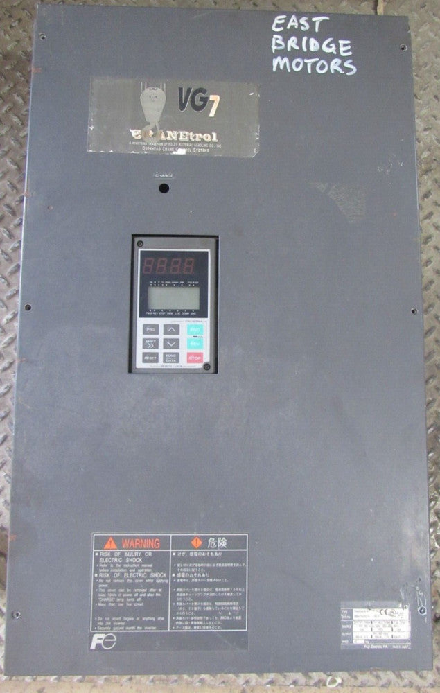 FUJI CRANETROL VG-7 FRN45VG7S-4 45kW 60HP 91A 460V INVERTER NICE USED TAKEOUT !!