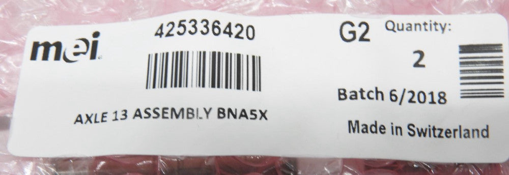 Lot Of 2 Mei Sodeco 425336420 Axle 13 Assembly BNA5x