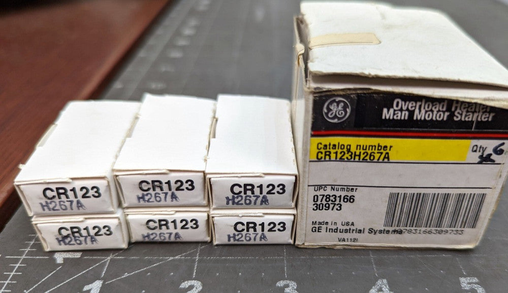 6 General Electric CR123H267A Overload Heater Element For CR101 Starters [OF22] 