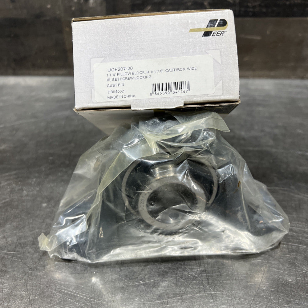 PEER UCP207-20 Flanged Mount Bearing Unit 1-1/4" ID UC UCP 207-20 Pillow Block