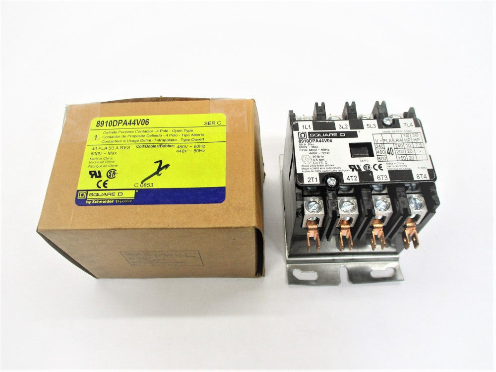 SQUARE D 8910DPA44V06 SER. C 440/480V 40A NSMP