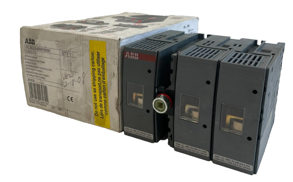 NEW ABB 1SCA022499R5990 SWITCH FUSE OS-60J12