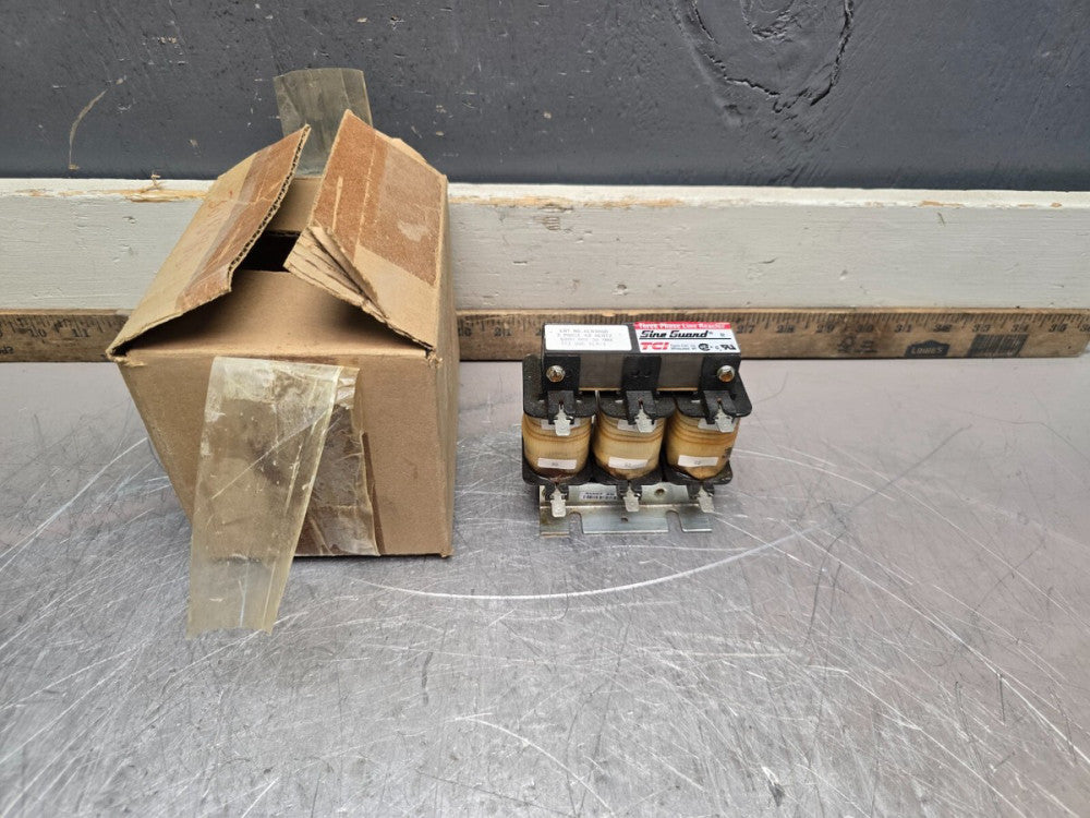 TCI SINE GAURD 3 PHASE LINE REACTOR KLR3AQD 3PH 600V 3A, NEW IN BOX!MAKE OFFER!