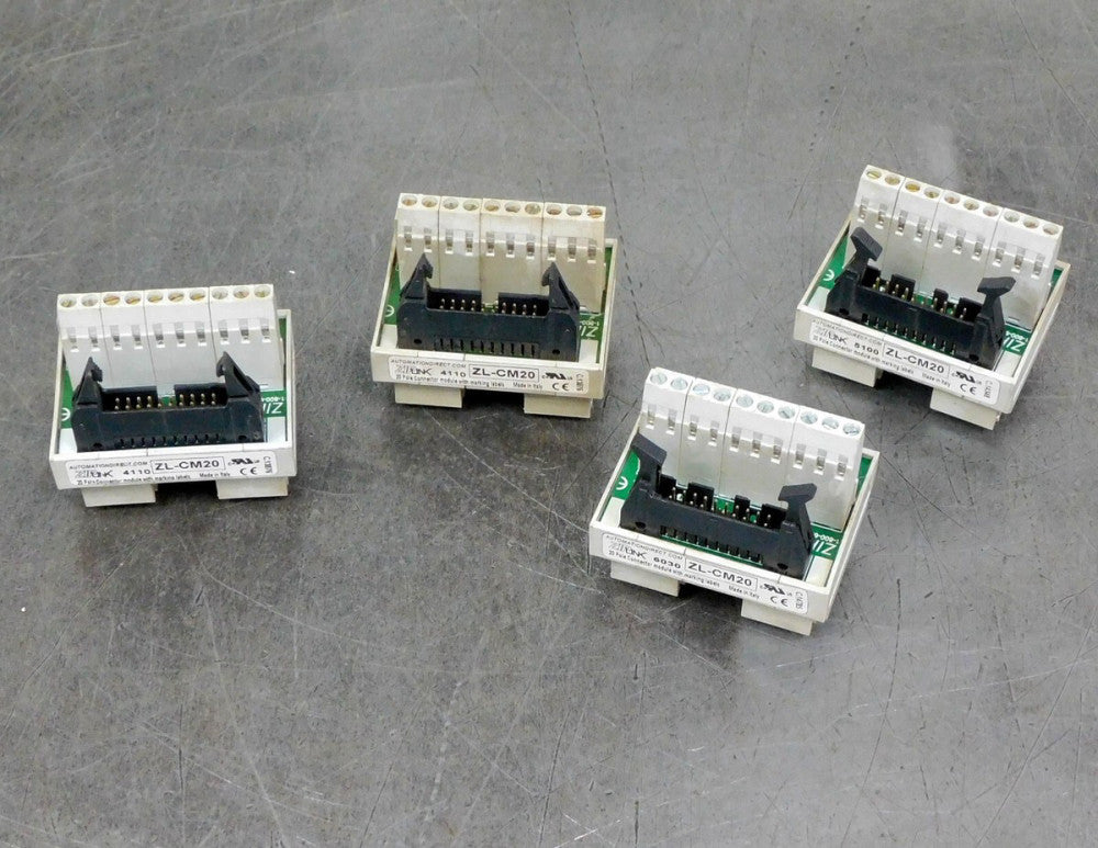 Automation Direct ZL-CM20 Zip Link Connector Module 20 Pole Lot of Four (4)
