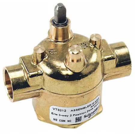 Erie Vt3212 Valve 3 Way,1/2In,Sweat,3.0 Cv