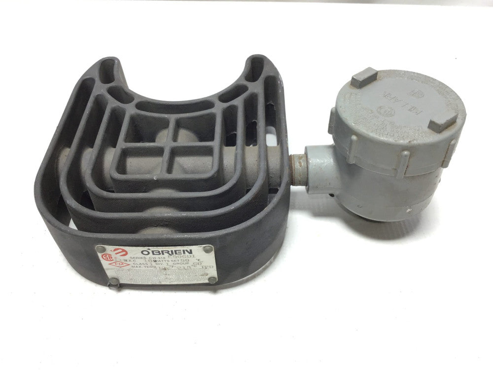 O'Brien CW-918 Heating Element 100 Watts 115 VAC Set 50°F Max Temp 419°F 215°C
