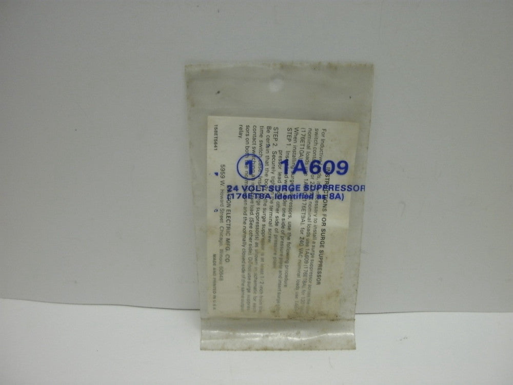 DAYTON 1A609 SURGE SURPRESSOR 24 VOLT 8 AMP 76ET8A IDENTIFIED AS 8A NEW IN BAG