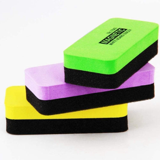 1Pc  Color Dry Erase Eraser Magnetic Whiteboard Chalkboard Eraser, Blackbo