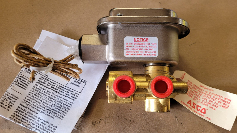 Asco NP8321A2E Solenoid Valve 120VAC 15-150 PSI 3/8" NPT