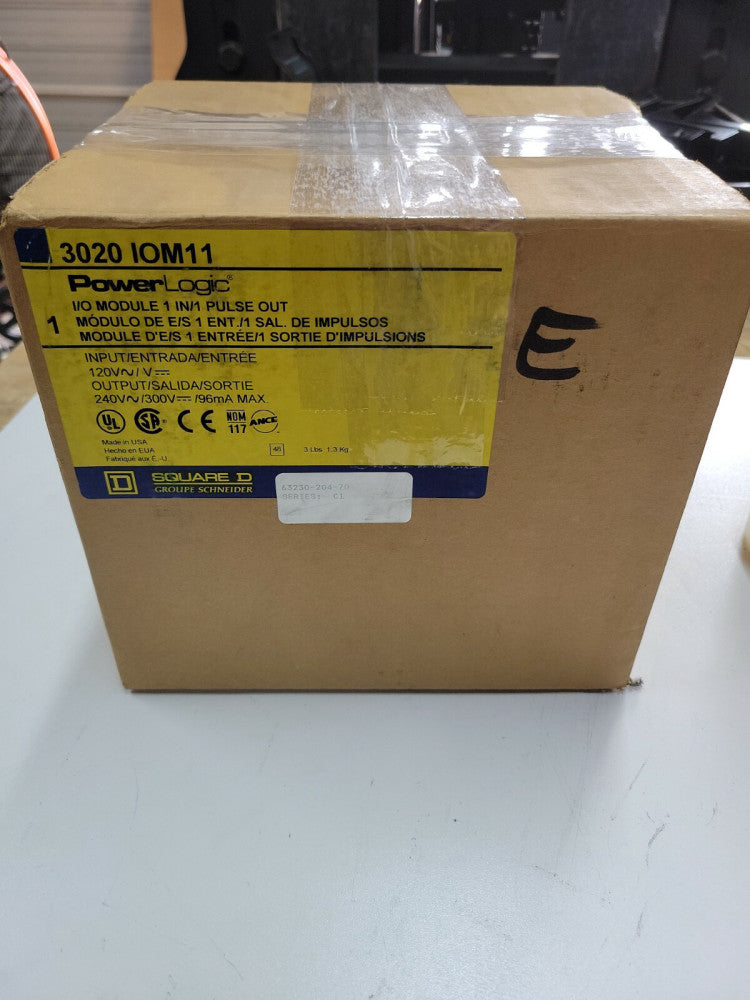 SQUARE D POWERLOGIC CLASS 3020 IOM-11 3020-IOM11 INPUT 120VAC/DC 240VAC 