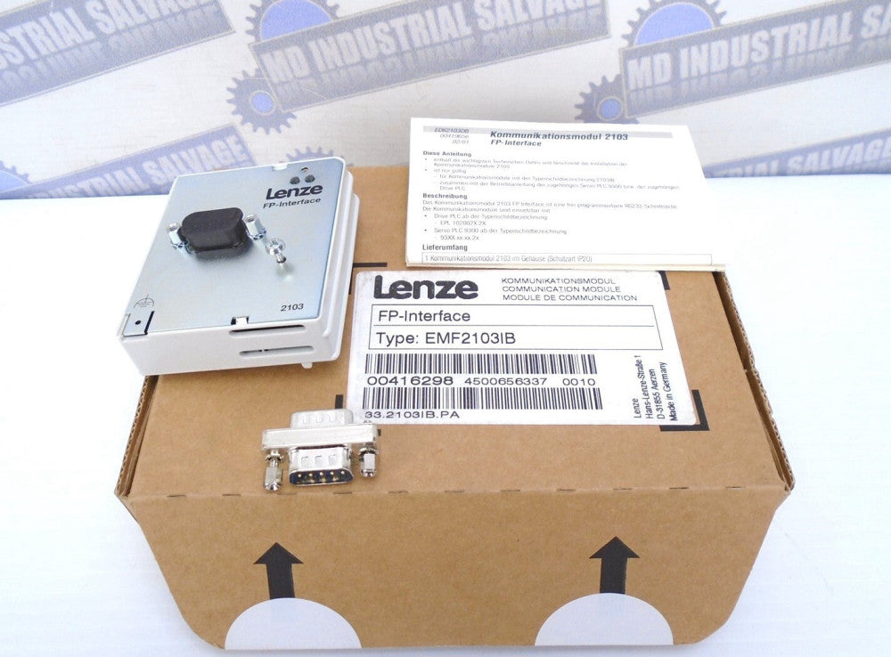 LENZE - EMF2103IB - FP-Interface - 00416298 RS232 for PLC DRIVE - (NEW in BOX)