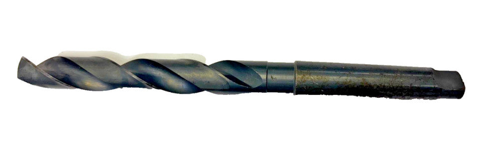 #3 MORSE TAPER SHANK DRILL BIT, SPIRAL 2 FLUTE, OAL 11"