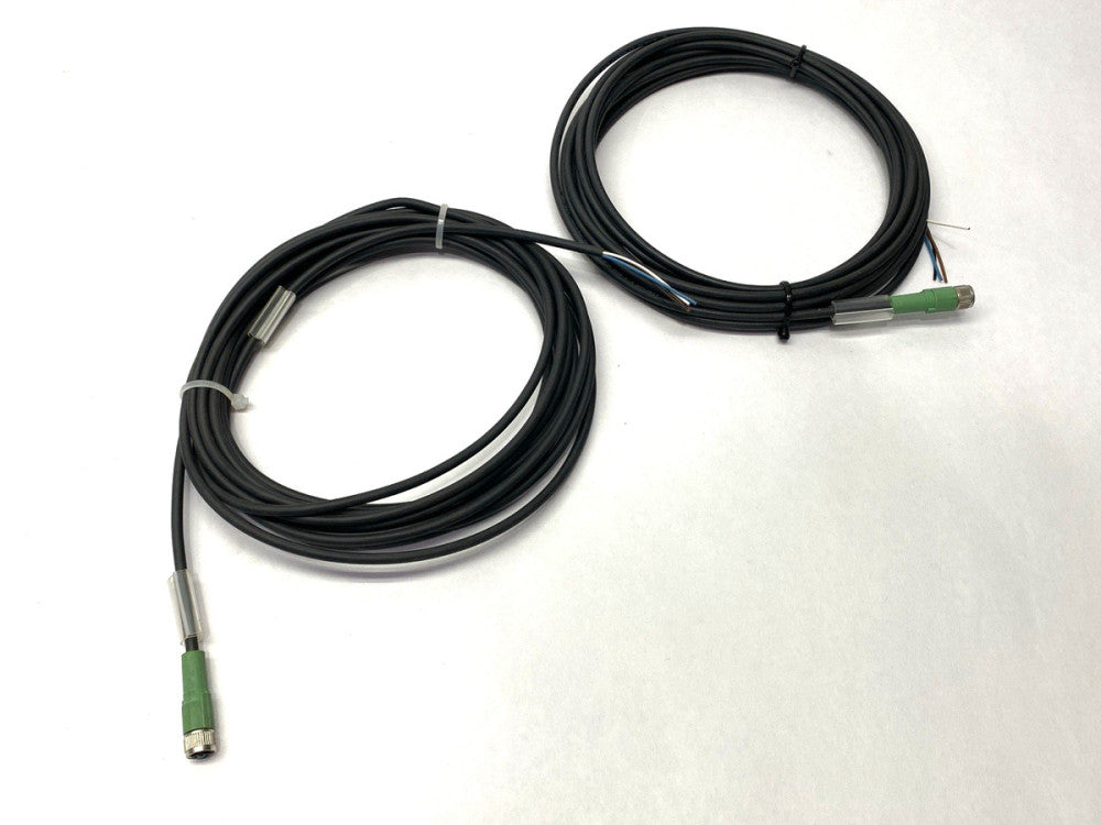 Phoenix Contact SAC-4P- 5,0-PUR/M 8FS Double-Ended Cordset M8 1681868 LOT OF 2