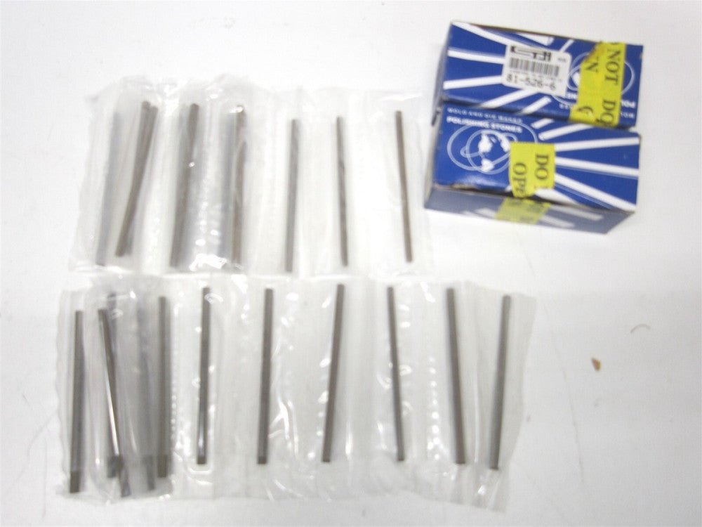 SPI (81-526-6) 5/32" x 5/32" x 4" OAL Polishing Stones 12ct - Lot of 2
