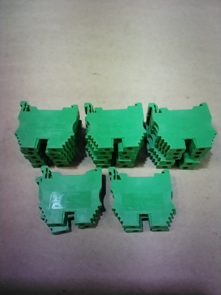 Klemsan AVK4 Terminal Blocks, 750V 32A, 600V 30A AWG 26-10, Lot Of 19
