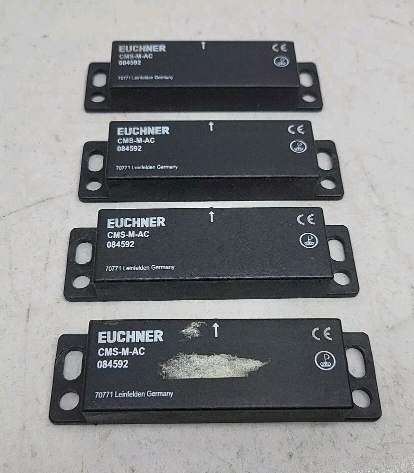 4 Pack Euchner CMS-M-AC Magnetic Safety Switch 084592 Used 