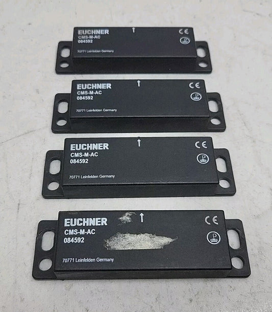 4 Pack Euchner CMS-M-AC Magnetic Safety Switch 084592 Used 