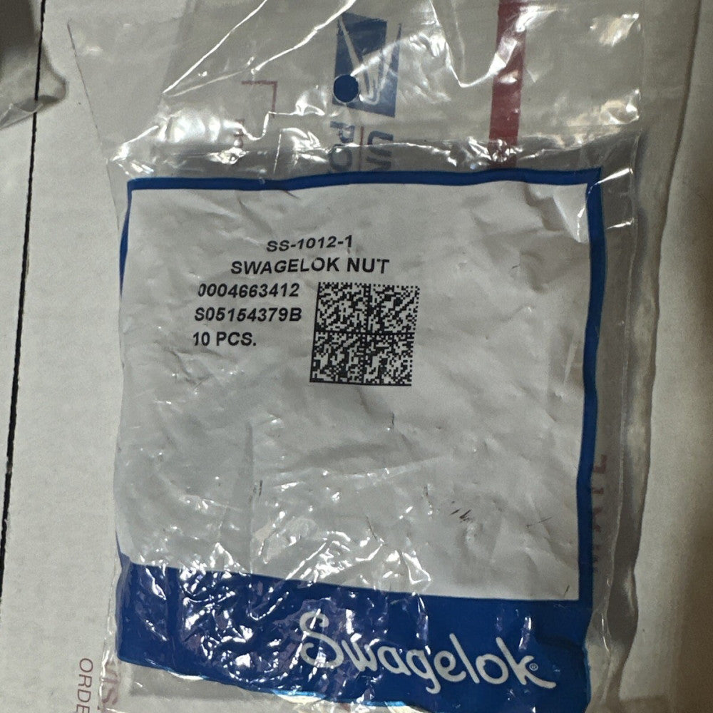 SWAGELOK SS-1012-1, 316 SS NUT, 5/8" FOR SWAGELOK TUBE FITTING LOT OF 10