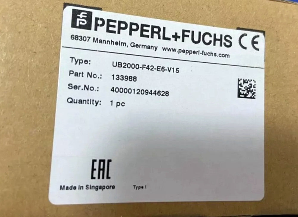 One Brand New Pepperl+ Fuchs UB2000-F42-E6-V15 Ultrasonic Sensor