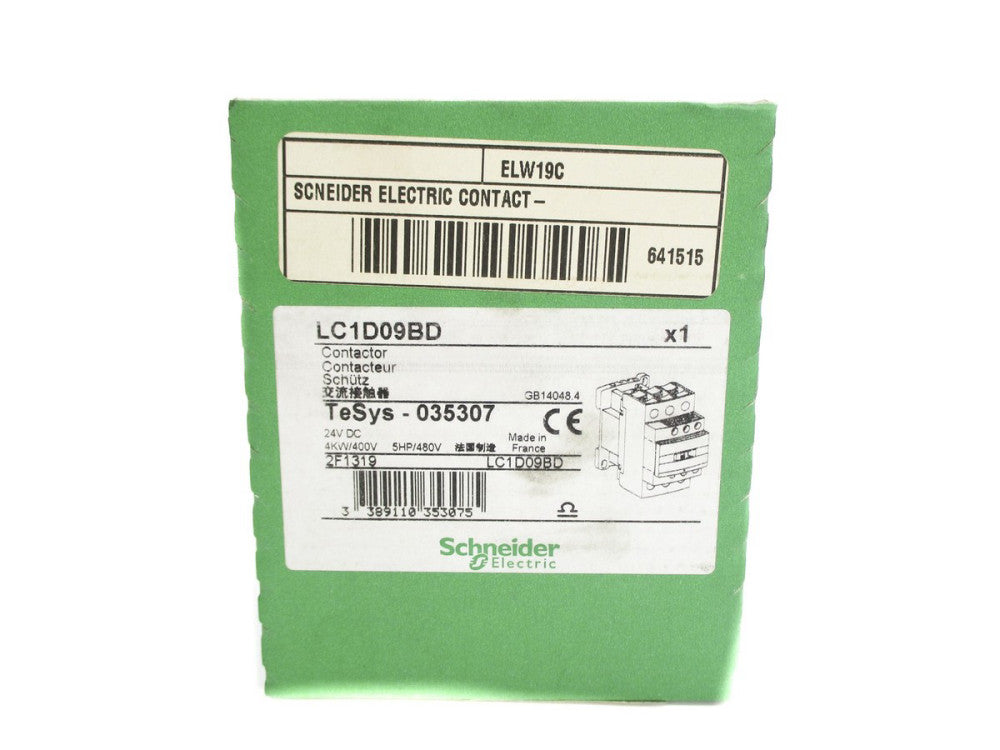 SCHNEIDER ELECTRIC LC1D09BD 24VDC NSFS
