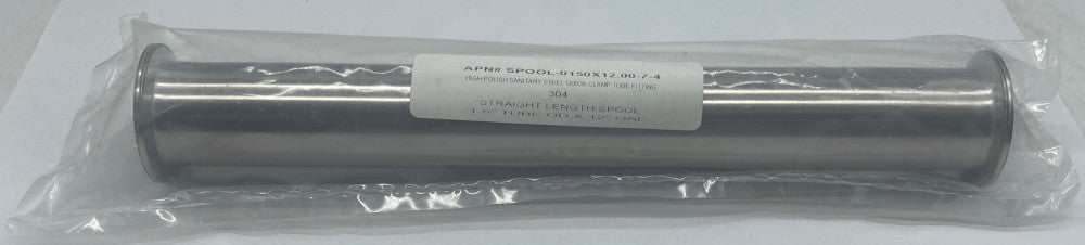 NEW APN SPOOL-0150X12.00-7-4 Sanitary Spool, 12" L, Straight Shape1.5" OD 