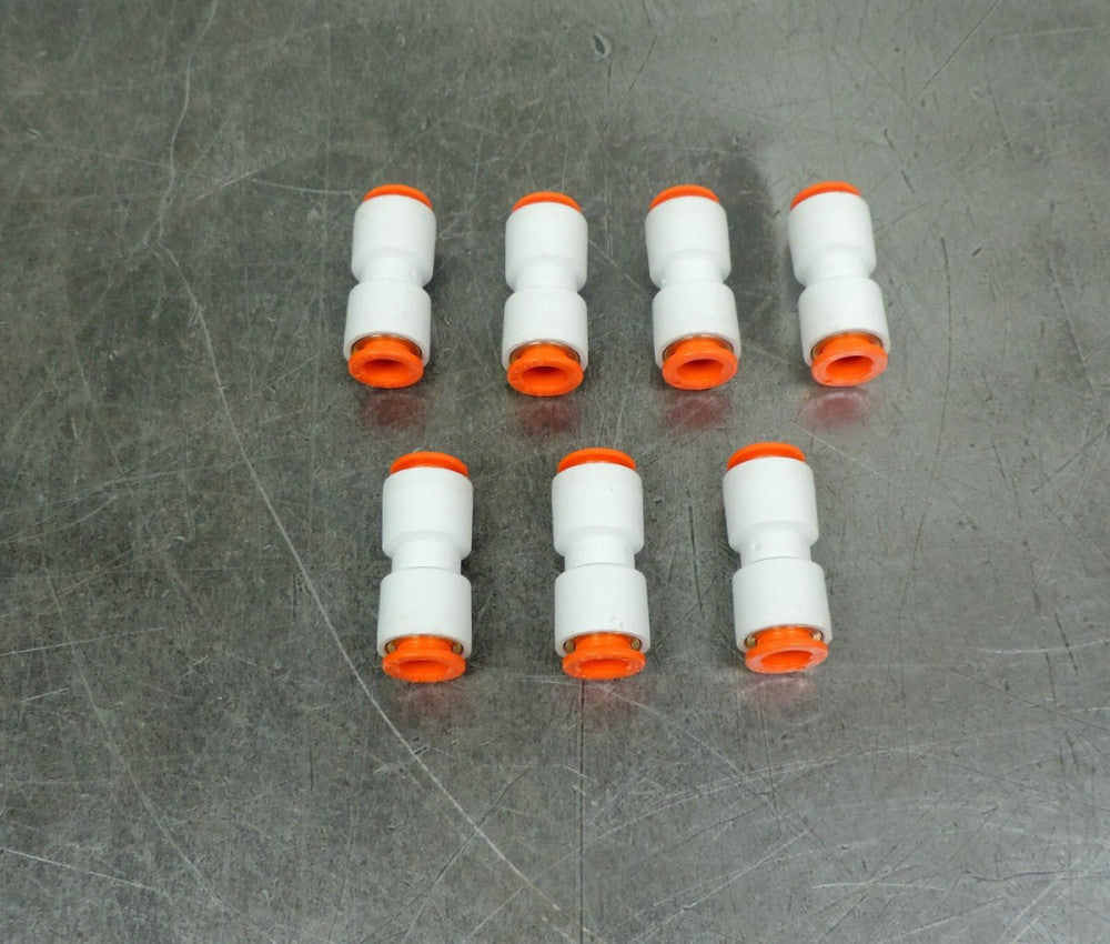 SMC 3/8" X 3/8" Straight Push to Connect Lot of (7) Seven