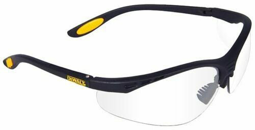 DeWalt Reinforcer Safety Glasses with Clear Anti-Fog Lens ANSI Z87 (NEW)