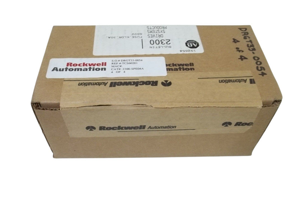 ALLEN BRADLEY 2300-SPE04A SER.C FUSE, KLDR, 30A 600V NSMP