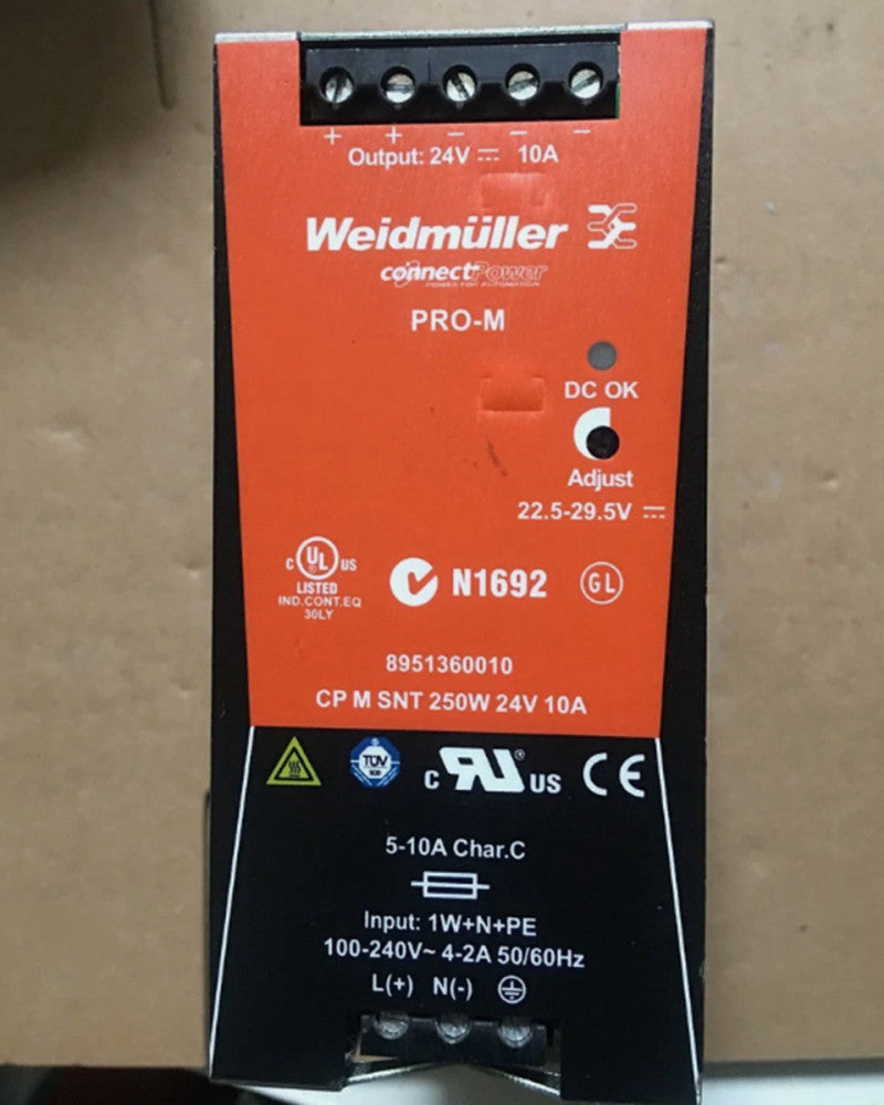 One Brand New WEIDMULLER CP M SNT 250W Power Supply 24V 10A
