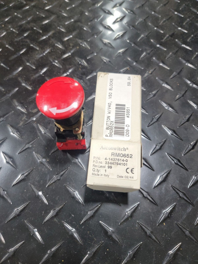 TYCO ELECTRONICS RM0652 ALCOSWITCH RED PUSH BUTTON 