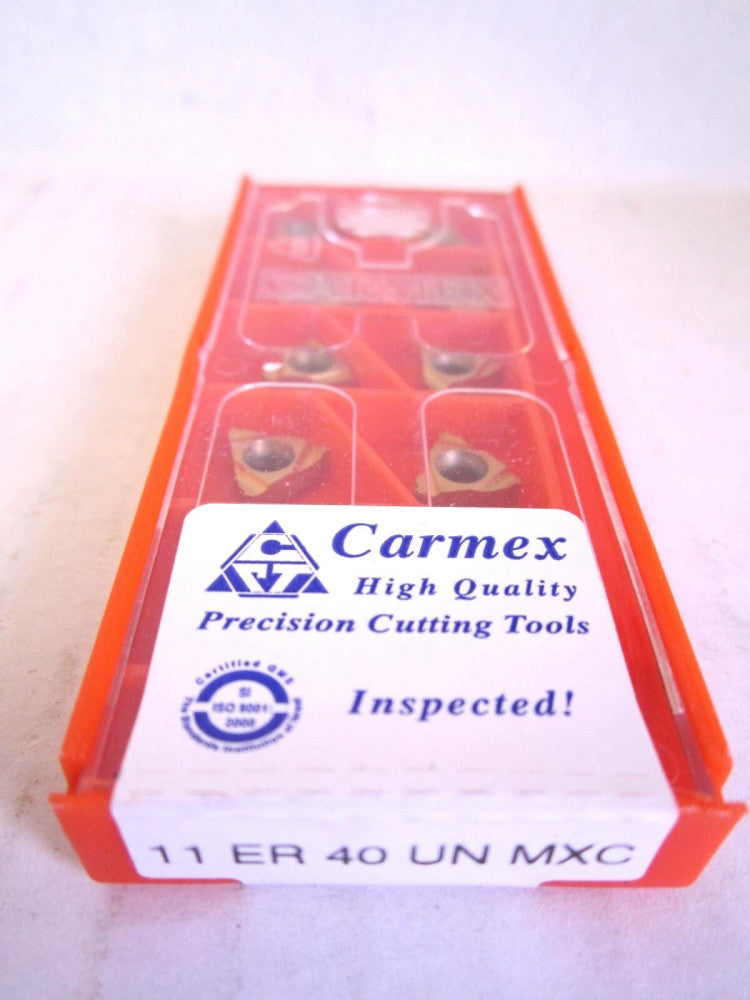 Carmex Carbide RH External Laydown Threading Insert 11 ER 40 UN MXC Pack Of 10