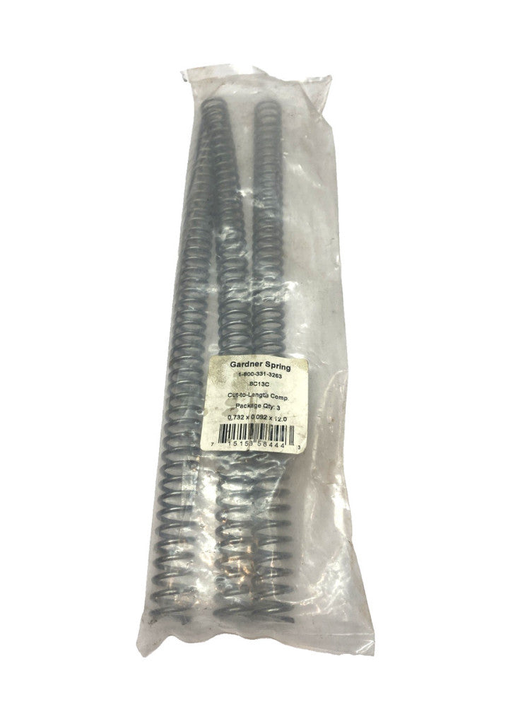 GARDNER SPRING 8C13C Cut‑to‑Length Compression Spring PKG OF 3