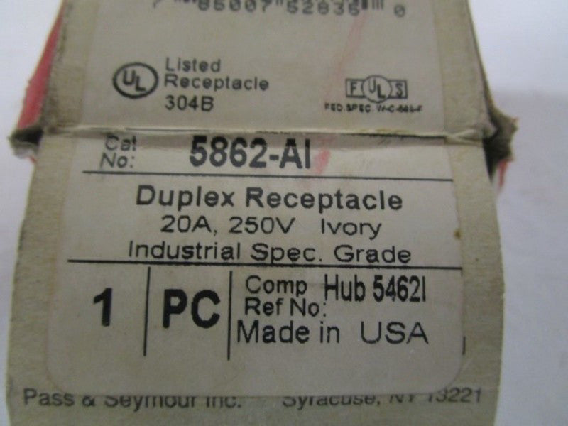PASS & SEYMOUR 5862-AI DUPLEX RECEPTACLE NSMP