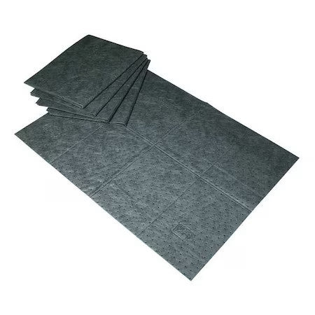 Pig Hc100 Sorbent Pad, 15 Gal, 30 In X 40 In, Bodily Fluids, Gray, 20 Pk