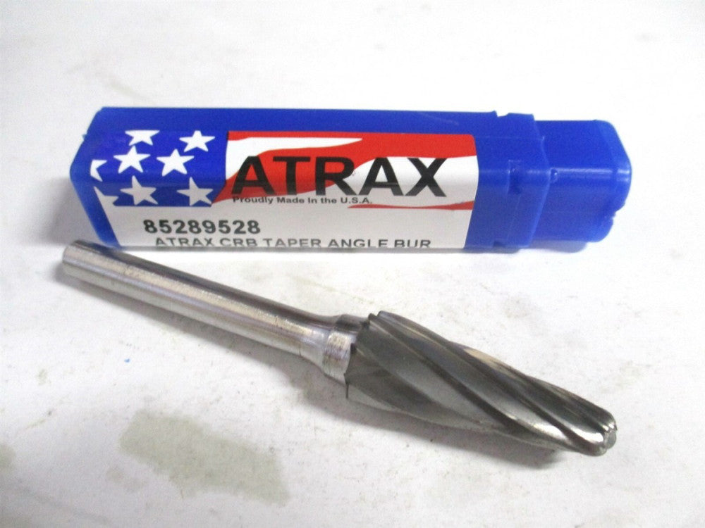 (SL-4FM-ATX) 1/2" x 1/4" x 1-1/8" x 3" OAL Fluted Radius Taper Burr 