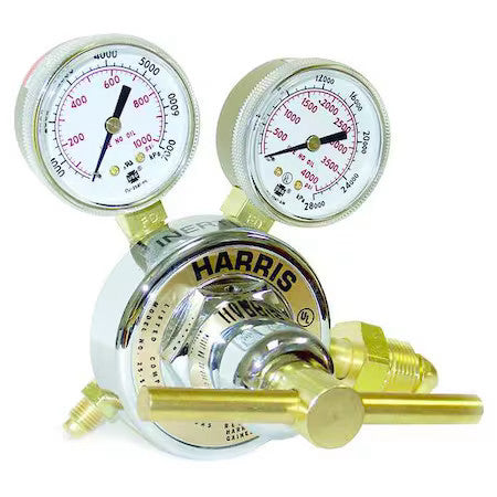 Harris 25Gx-500-580 Gas Regulator, Nitrogen, Single Stage, 0.965"-14 Inlet, 1/4