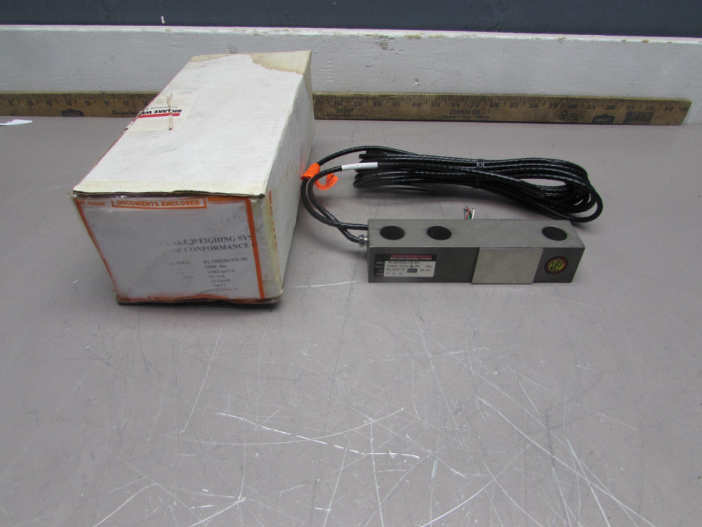 NEW! RICE LAKE RL35023S-N5-5K , LOAD CELL, 3.003mV/V@5k lb, w/REPORT MAKE OFFER!