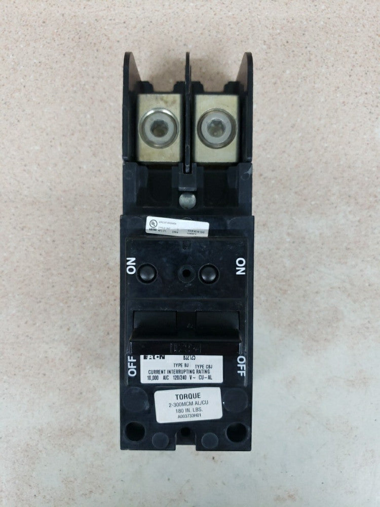 BJ2125 - Eaton Plug-In 240V 125A 2 pole circuit breaker 10kA@240V NEW OLD STOCK