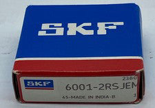 SKF 6001-2RS JEM Deep Groove Ball Bearing, Bore 12mm Width 8mm 