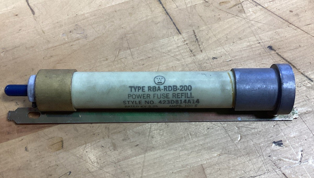 Westinghouse Rba-Rdb-200 100E Amps Power Fuse Refill 423D814A18 G31