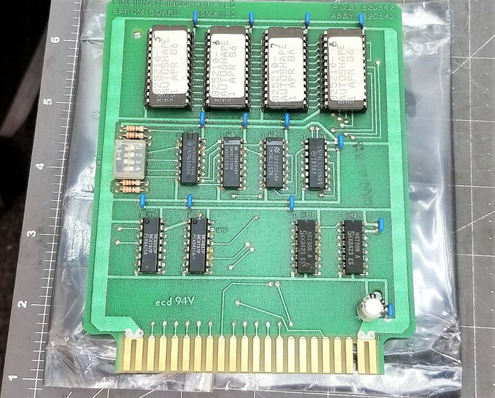 Cincinnati Press Brake EPROM BOARD 820543 / P C B 820542 [C8S4]