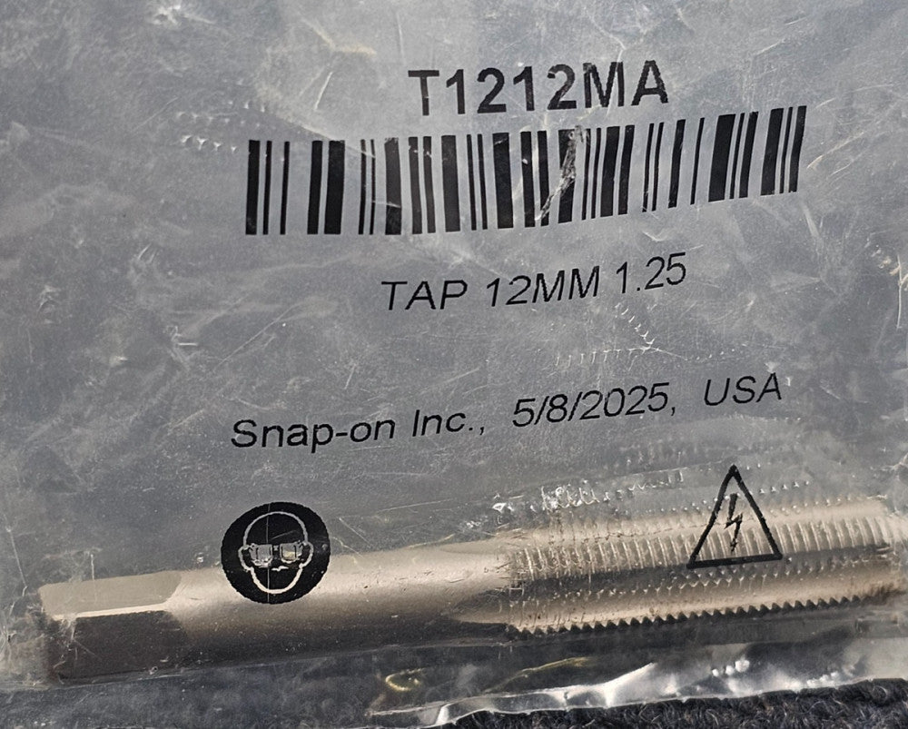 SNAP-ON T1212MA: TAP 12MM 1.25 Thread Tap Right Hand