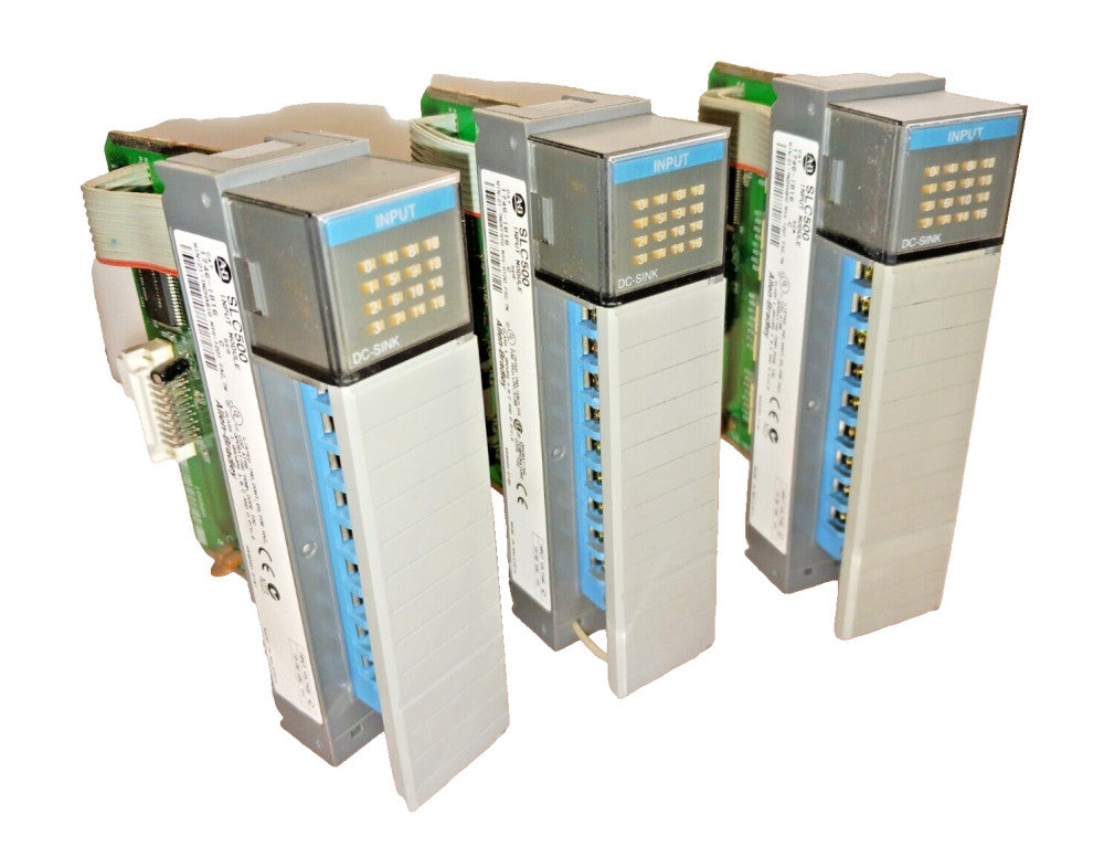 3) ALLEN BRADLEY SLC500 INPUT MODULE  1746-IB16  SERIES C  LOT OF 3