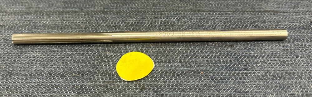 UNBRANDED HS  RIGHT HAND SPIRAL CHUCKING REAMER   .2560  6" OAL