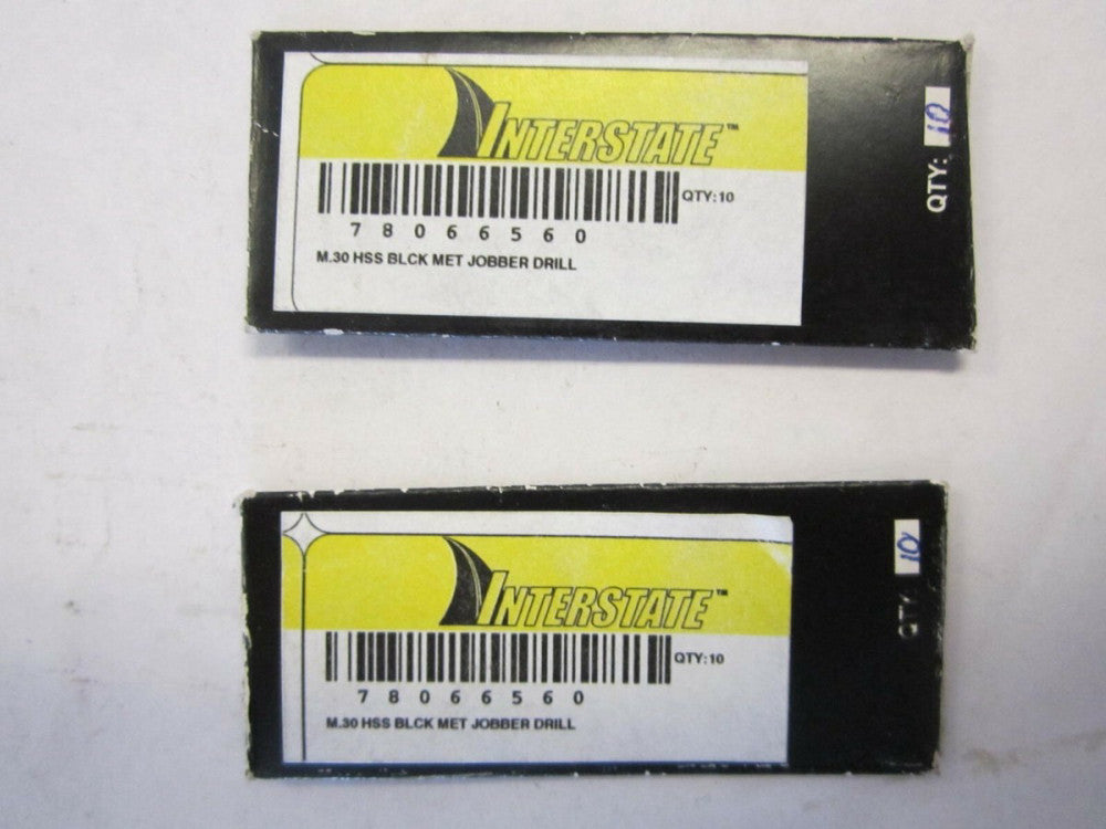 0.30mm Oxide Coated High Speed Steel Jobber Length Drill Bits - Lot Of 20 